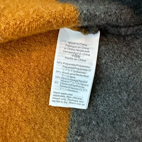 Madewell Kent Colorblock Long Cardigan with Wool and Alpaca - Picture 6 of 8